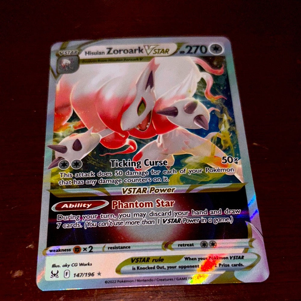 Hisuian Zoroark VSTAR Pokémon Card